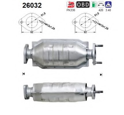AS 26032 Catalytic Converter